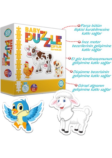 Baby Puzzle Çiftlik Hayvanları