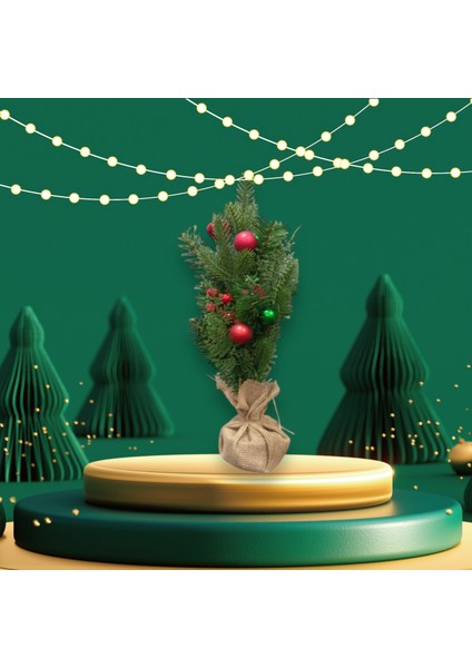 Süslü Dikey Çam Ağacı Noel Ağacı Yeni Yıl 2025