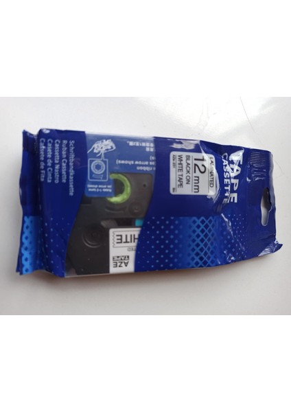 AZE-231 12MM Siyah/beyaz Etiket 231,GENIŞLIK 12MM,BOY 8mt,pt Model Kaset fiyatları