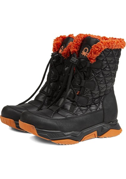 Beneton® | BN-30394 - 3256 Turuncu Siyah - Kadın Bot