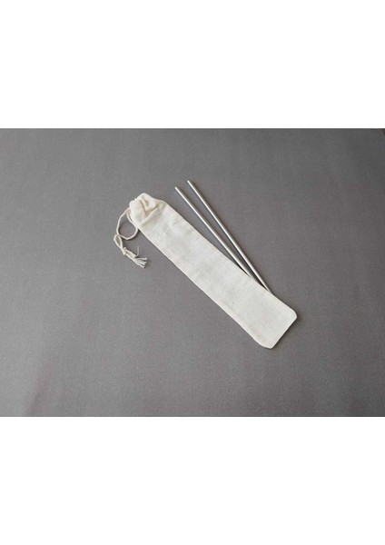 Chopstick Noodle Çubuğu Kesesi Hambez Kumaştan Çok Amaçlı Kese 25*5 Ölçülerde 2 Adet