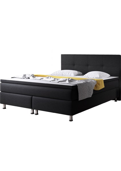 Dallas 3 Lü Set (Yatak+Baza+Başlık) Çift Kişilik