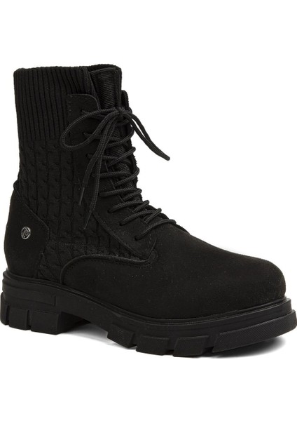 Pierre Cardin® | PC-52082-3076 Siyah Suet - Kadın Bot