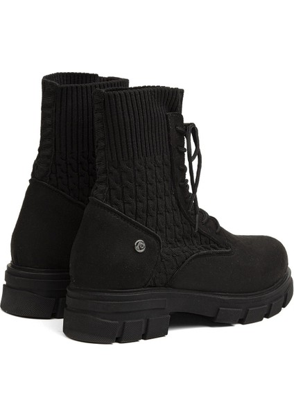 Pierre Cardin® | PC-52082-3076 Siyah Suet - Kadın Bot