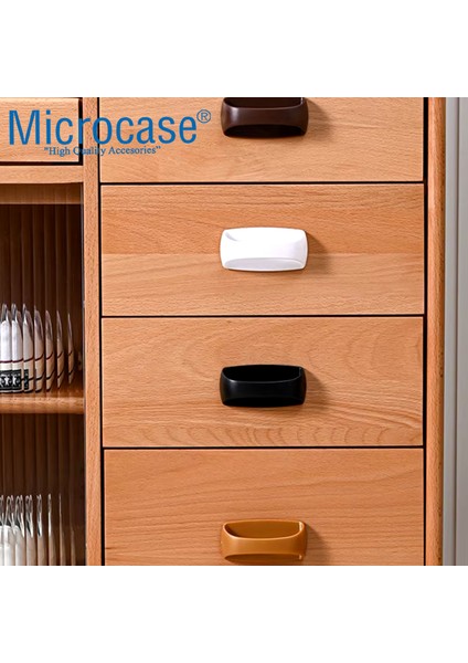 Plastik Yapışkanlı Sürgülü Pencere Çekmece Kapı Kolu Tutacağı-AL4834 3 Adet indirimleri