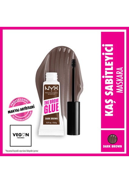 Nyx Professional Makeup The Brow Glue Instant Brow Styler Kaş Sabitleyici Maskara - Dark Brown