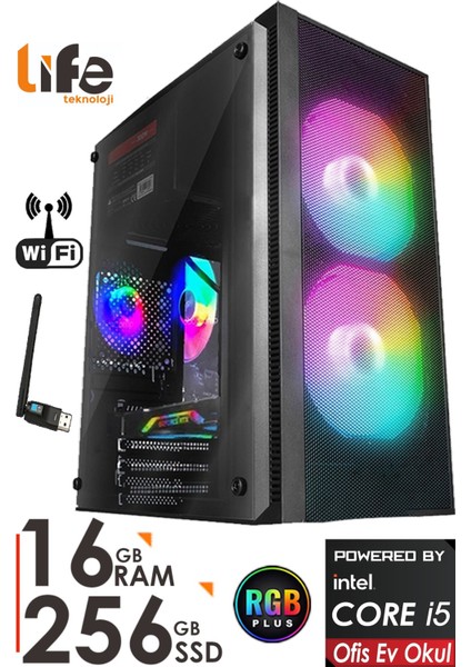 I5-2400 16GB 256GB SSD Masaüstü Bilgisayar