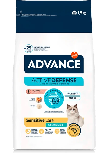 Sensitive Somonlu Kısırlaştırılmış Hassas Kedi Maması 1,5 kg