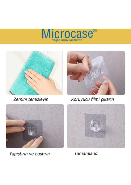 Kendinden Yapışkanlı Banyo Mutfak Eşya Havlu Vb Ürün Askılığı- AL4835 5 Adet