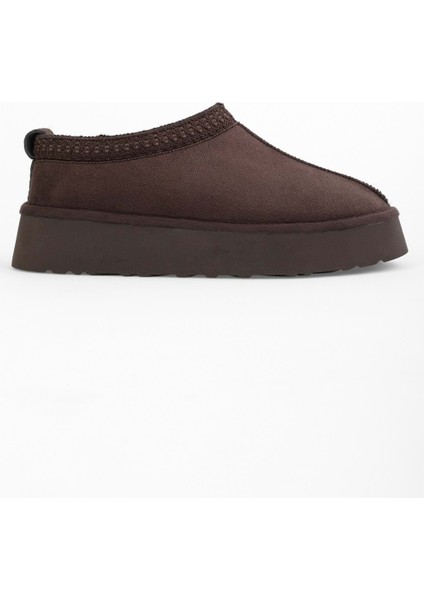 Kadın Uggps Kahve Içi Tüylü Kısa Süet Düz Terlik modelleri