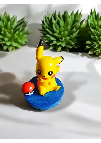 3 Adet Pikachu Biblo Mini Figür