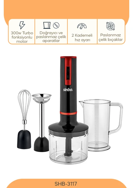 Shb 3117 1000 W Blender Seti