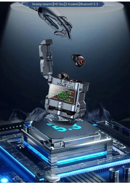 M60 Bluetooth Kulaklık Gaming Oyuncu Kulaklığı Tek Kutu 2 Çift Kulaklık
