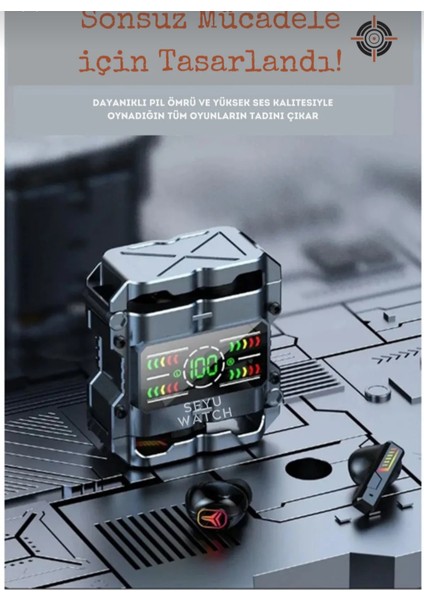 M60 Bluetooth Kulaklık Gaming Oyuncu Kulaklığı Tek Kutu 2 Çift Kulaklık