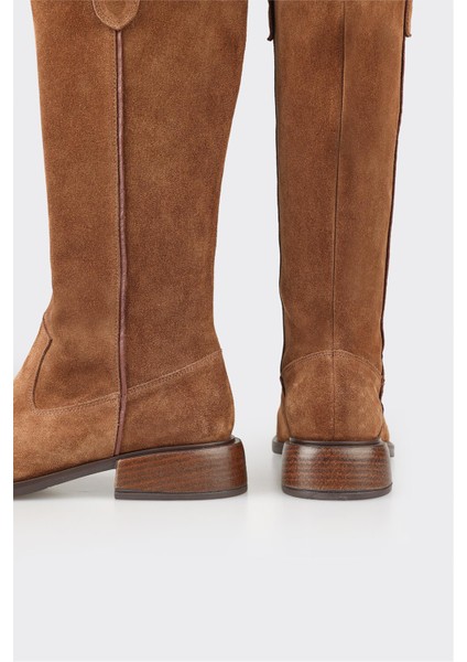 Taba Deri Kadın Çizme fırsatları