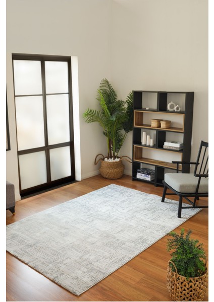 7/24 Buena Bella Gray 200x290 Cm Salon Mutfak Halısı Yolluk Kilim