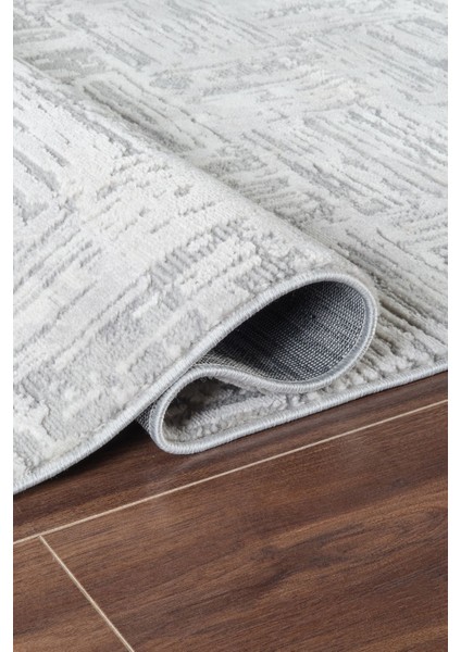 7/24 Buena Bella Gray 200x290 Cm Salon Mutfak Halısı Yolluk Kilim modelleri