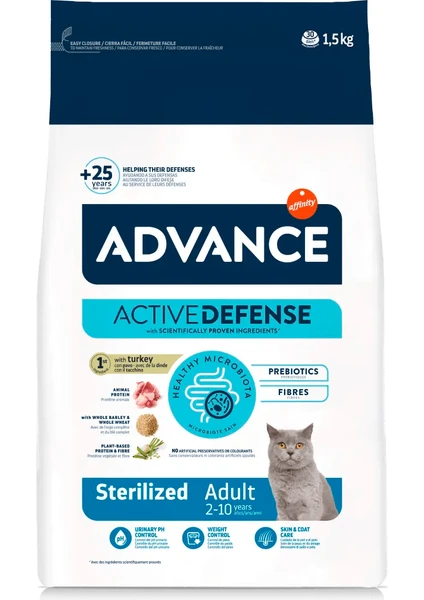 Cat Sterilized Turkey 1,5Kg Kısırlaştırılmış Kedi Maması