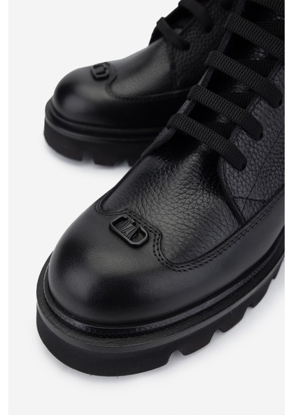 Kadın Deri Siyah Casual Bot 1046 22530 Bn Bot SK24-25 Syh Dr/syh Fltr modelleri