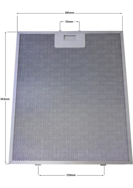 80877665 Davlumbaz Filtresi 343 x 284MM Davlumbaz Yağ Filtresi Mutfak Aspiratörü