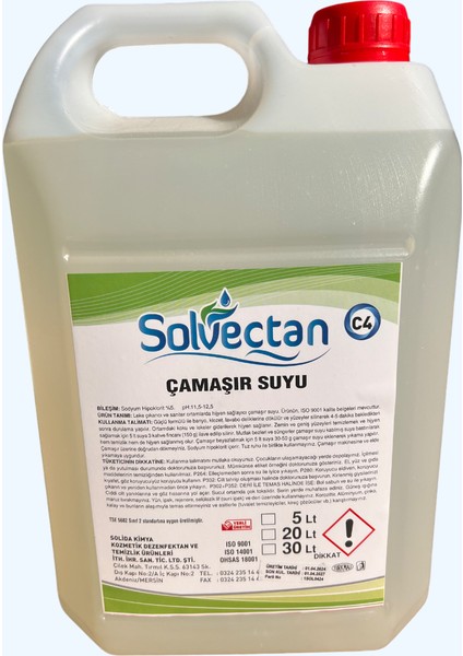 Çamaşır Suyu 5'lt 1+1