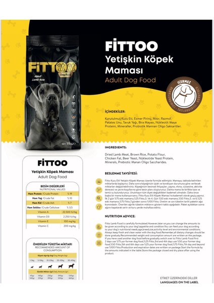 Yetişkin Köpek Maması 2 kg