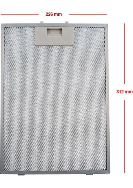 22,6 31,2 cm DA6-833 Aspiratör & Davlumbaz Metal Yağ Filtresi, ile Uyumlu 226X312 mm