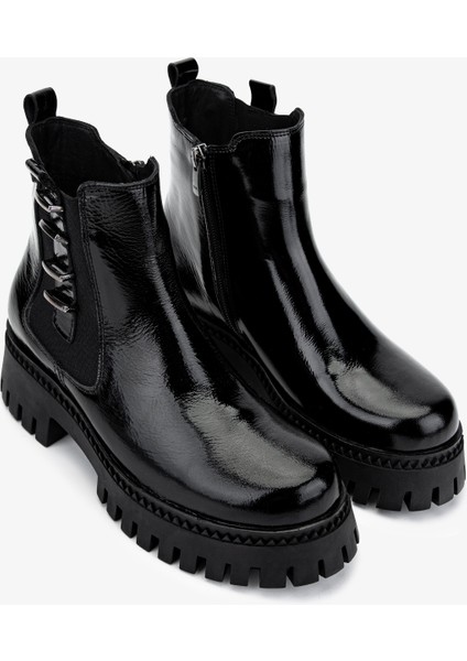 Kadın Deri Siyah Rugan Casual Bot 322 2251817 Bn Bot SK24-25 Sıyah Rgn fiyatları
