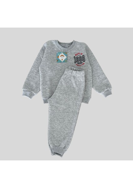 3 Iplik Şardonlu Bebek Eşofman Takımı