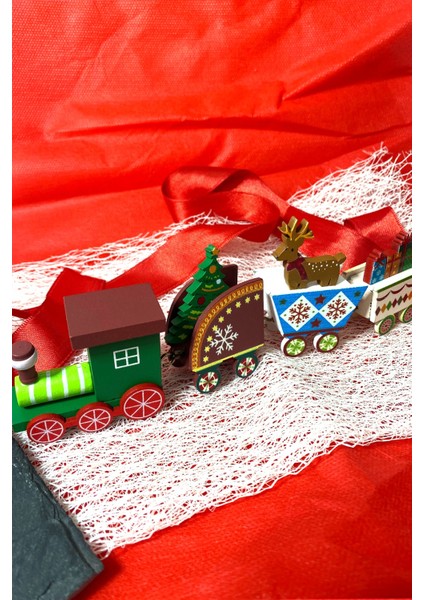 Yılbaşı Treni Ahşap Noel Treni