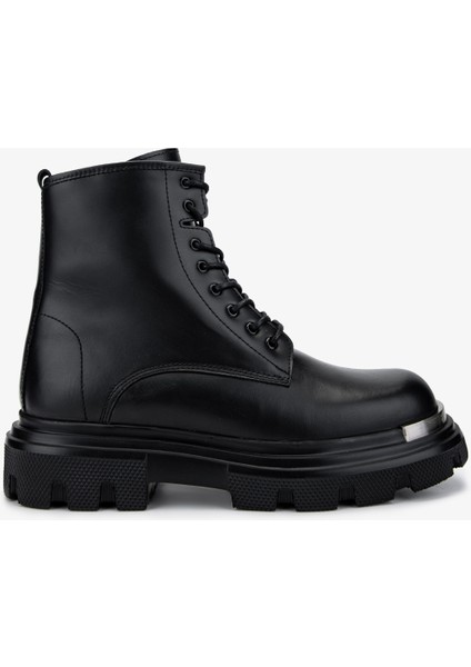Erkek Deri Siyah Analin Postal Bot 381 20242 Erk Bot SK24-25 Sıyah Anl