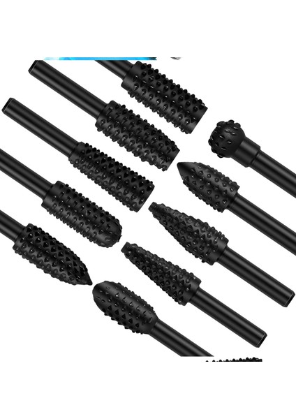 Tungsten Ahşap Oyma Şekillendirme 10 Lu Törpü Seti