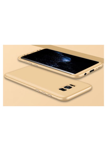 Samsung Galaxy S8 Plus Kılıf 3 Parçalı Şık Patch Sert Silikon Kapak