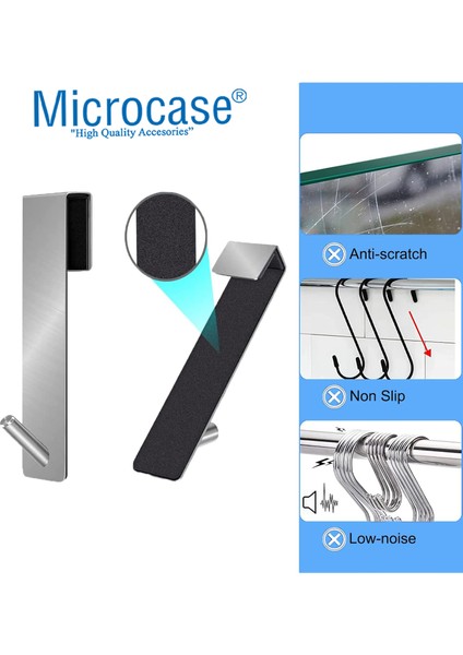 Taşınabilir Paslanmaz Çelik Metal Banyo Duşakabin Mutfak Vb. Alanlar İçin Dikey Askılık- AL4836 1 Adet