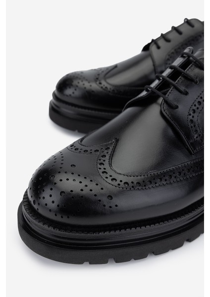 Erkek Deri Siyah Deri Klasik Ayakkabı 537 3495 Erk Ayk SK24-25 Sıyah Dr modelleri