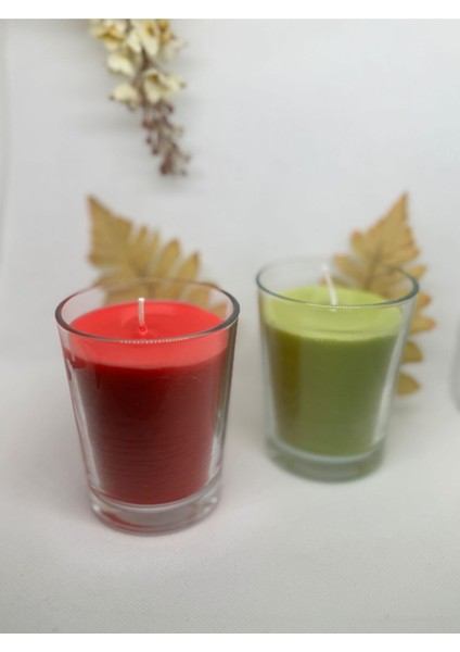 Cam Bardakta Kokulu Mum Doğal Soya Wax