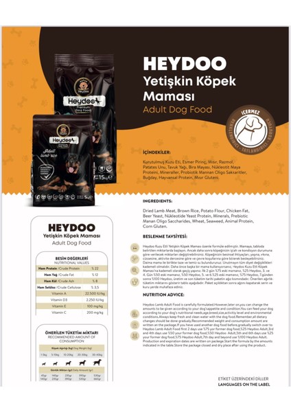 Yetişkin Köpek Maması 2 kg