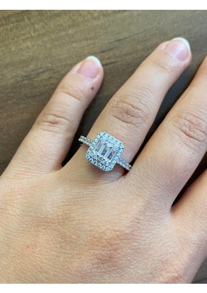 Kadın Baget Model Gümüş Yüzük fiyatları