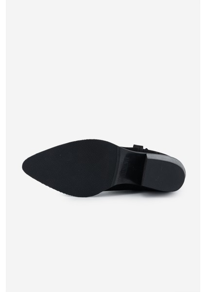 Kadın Siyah Nubuk Topuklu Bot 1075 055172-35 Bn Bot SK24-25 Sıyah Nbk indirimleri