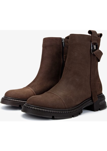 Kadın Kahverengi Nubuk Casual Bot 849 25009 Bn Bot SK24-25 Kahve Nbk fırsatları