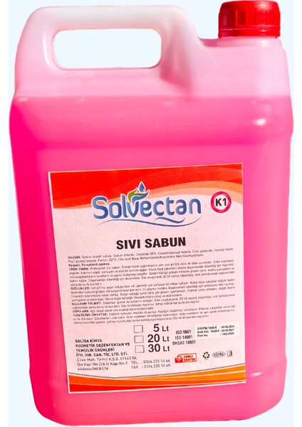 Sıvı Sabun 5'lt 1+1