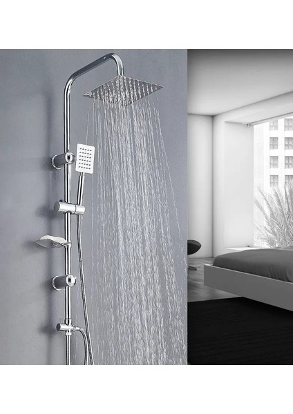 Faucet & Shower Ful Krom Yağmurlama Robot Duş Seti - 400MS