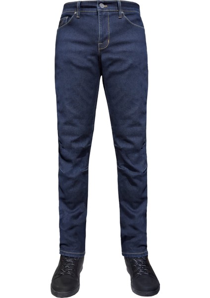 City Biker Cold Killer Dark Blue Korumalı Motosiklet Kot Pantolonu Erkek modelleri