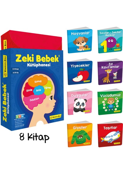 6-24 Ay Zeki Bebek Kütüphanesi 8’li Set