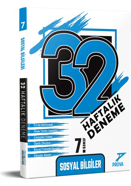 Pruva 7. Sınıf 32 Haftalık Kkd Deneme Seti ( Türkçe - Matematik - Fen Bilimleri - Sosyal Bilgiler )
