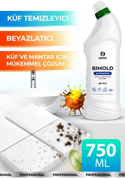 BIMOLD Küf Temizleyici Beyazlatıcı Profesyonel Jel 750 ml