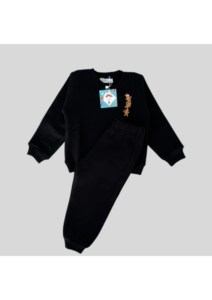 3 Iplik Şardonlu Unisex Bebek Eşofman Takımı