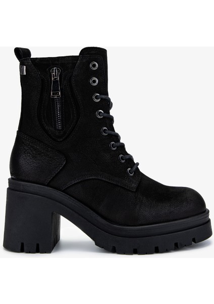 Kadın Hakiki Deri Siyah Nubuk Casual Bot 322 2351306 Bn Bot SK24-25 Sıyah Nbk