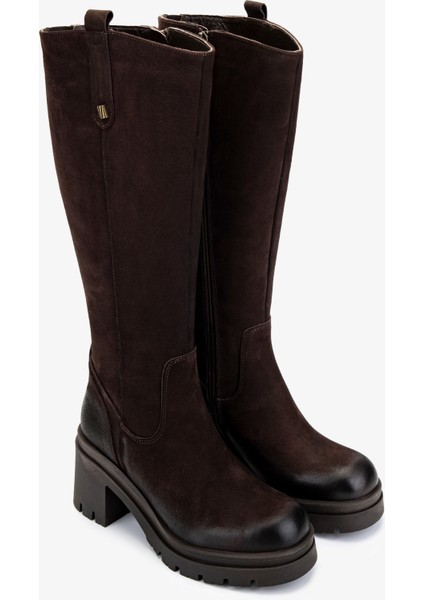 Kadın Hakiki Deri Kahverengi Nubuk Casual Çizme 322 2351307 Bn Czm SK24-25 Kahve Nbk fiyatları