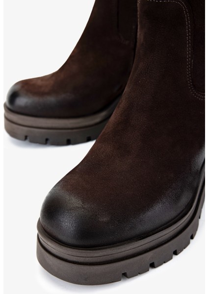 Kadın Hakiki Deri Kahverengi Nubuk Casual Çizme 322 2351307 Bn Czm SK24-25 Kahve Nbk modelleri